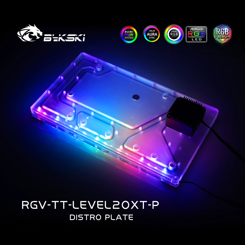 Distro Plate Ddc Pump Combo - Bykski RGV-TT-LEVEL20XT-P Acrylic Distro Plate /Board