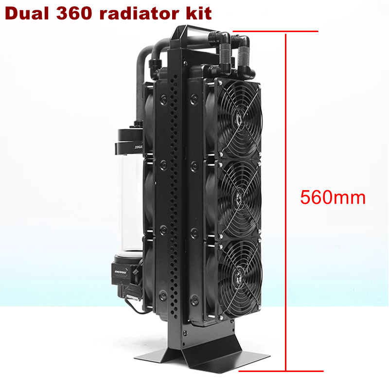 Dual radiator external water c - External Radiator Water Cooling Kit review and price