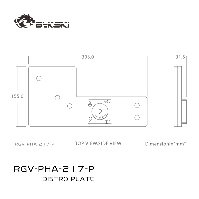 Bykski RGV-PHA-217-P Acrylic D - Distro Plate Ddc Pump Combo review and price