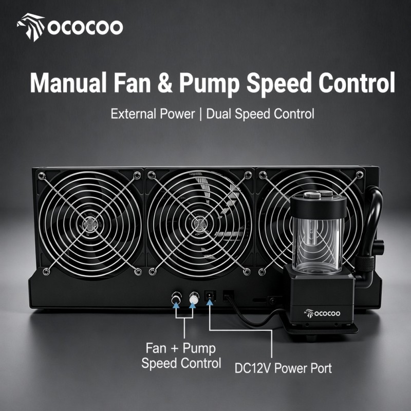 OCOCOO 360mm External Radiator - External Radiator Water Cooling Kit review and price